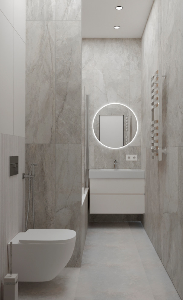 "Расправив крылья". Дизайн 3х - комнатной квартиры в стиле минимализм.