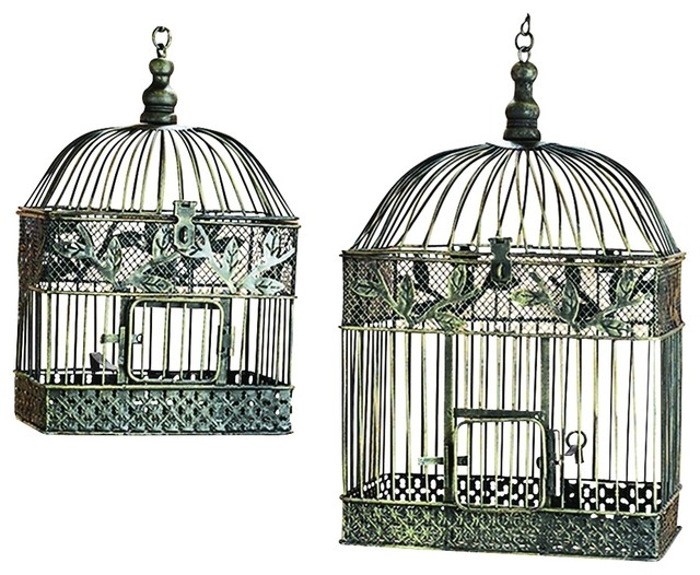 Elegant Bird Cages Silver Intricate Lattice Floral Patio ... Elegant Bird Cages Silver Intricate Lattice Floral Patio