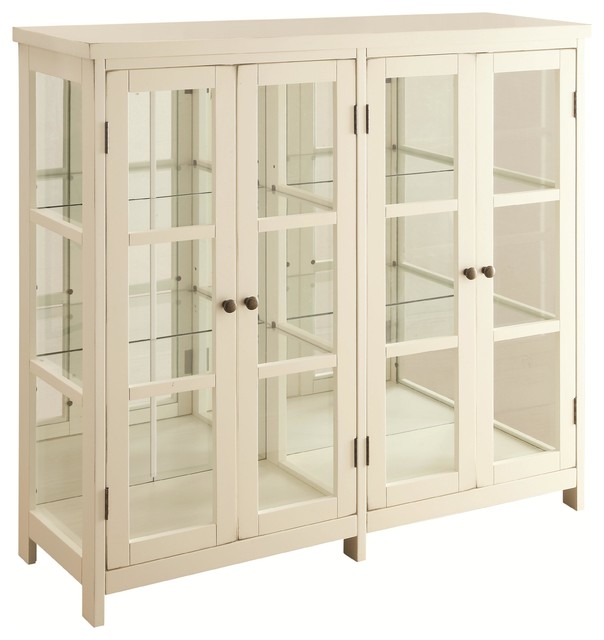 Coaster White Accent Display Transitional China And Hutches by GwG Outlet
