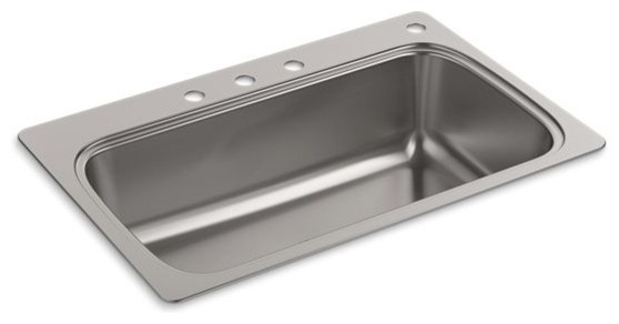 kohler verse 33 in single bowl kitchen sink