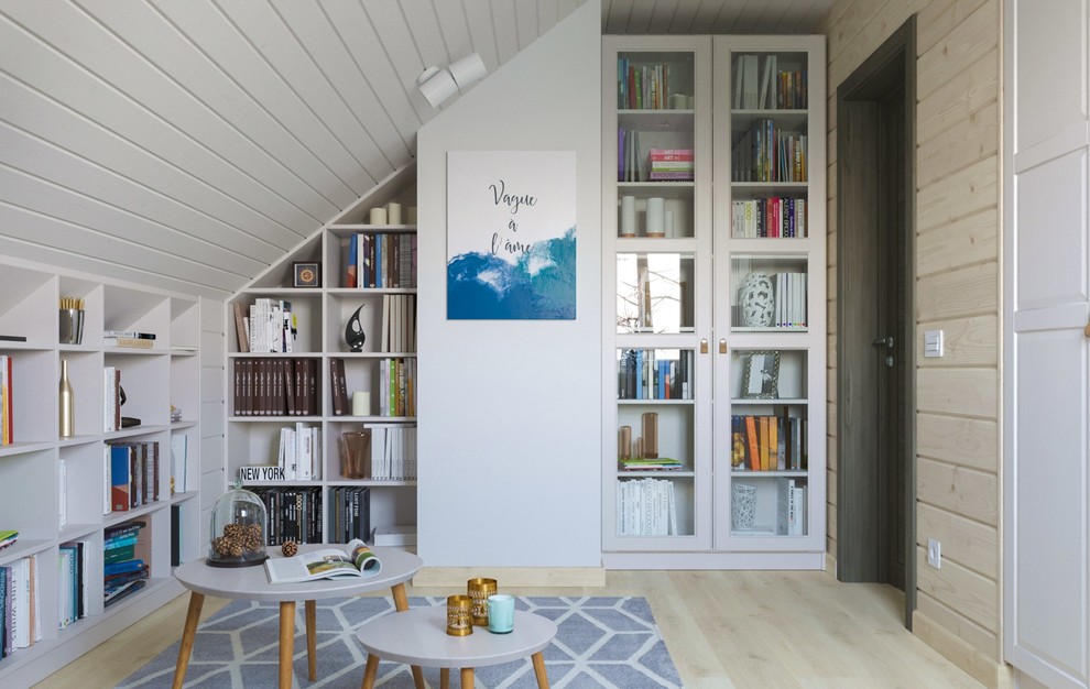 Мансардный этаж в сканди стиле