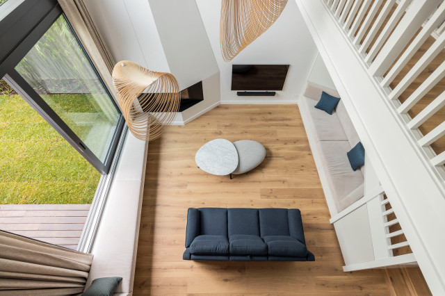 New house in Bondi Junction moderne-dagligstue