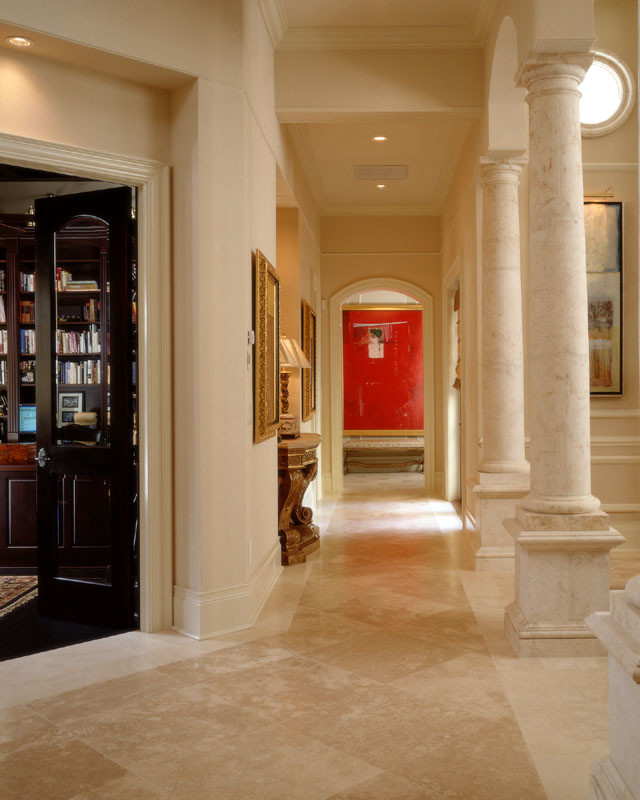 This is an example of a mediterranean hallway in Tampa.