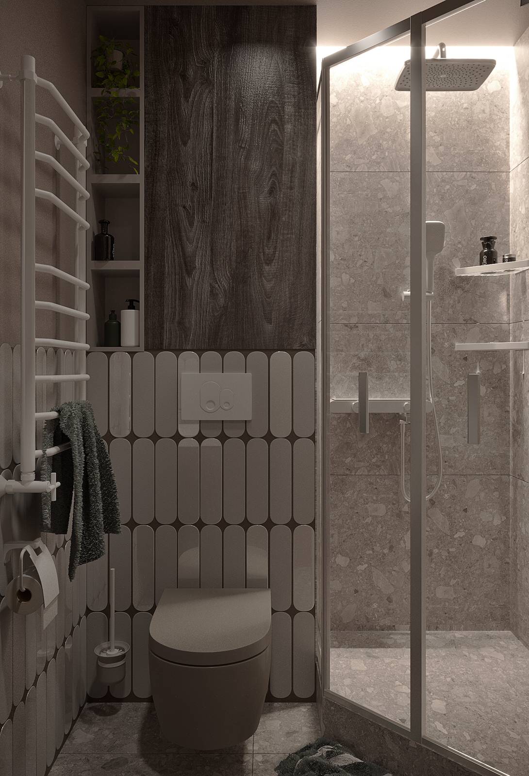 Проект студии 14 кв.м.