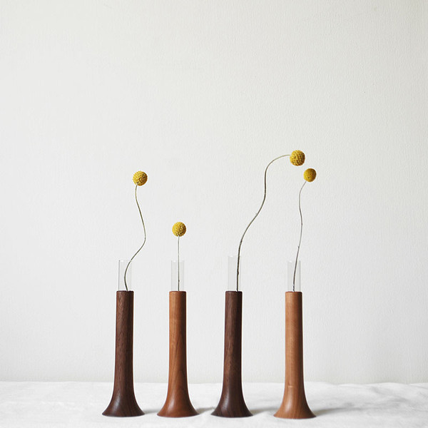 Single Flower Vase in Cherry