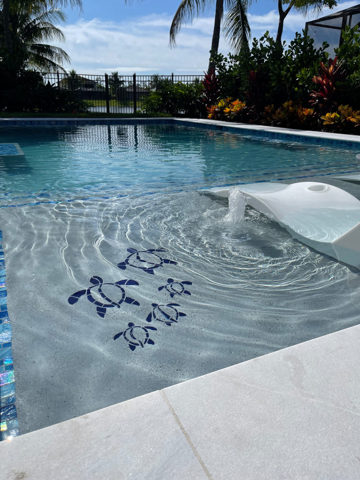 Party Pool Tropical Miami by Pool and Patio Works Houzz