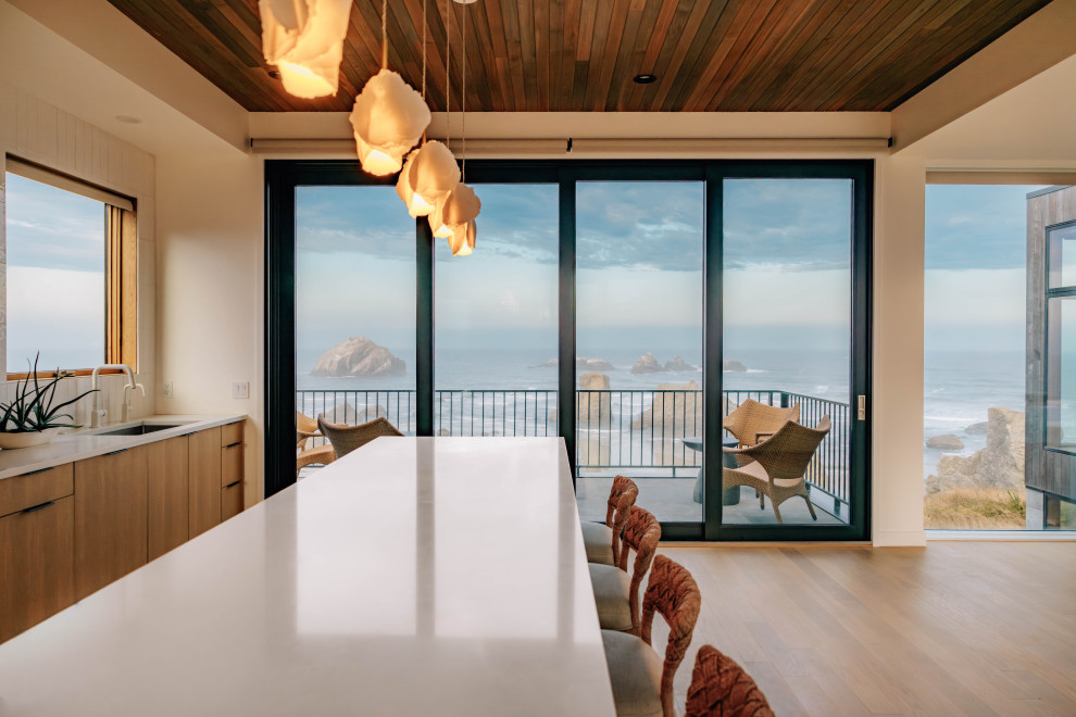 Inspiration for a modern home design remodel in Minneapolis