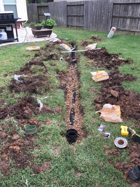 French Drain Installation