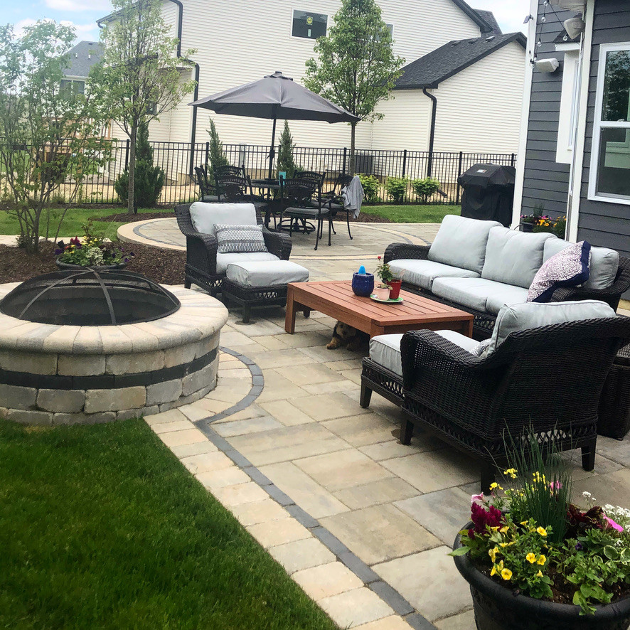Outdoor Living with Wood Burning Fire Pit