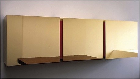 Brass Wall-Hung Cabinet by Paul Kelley
