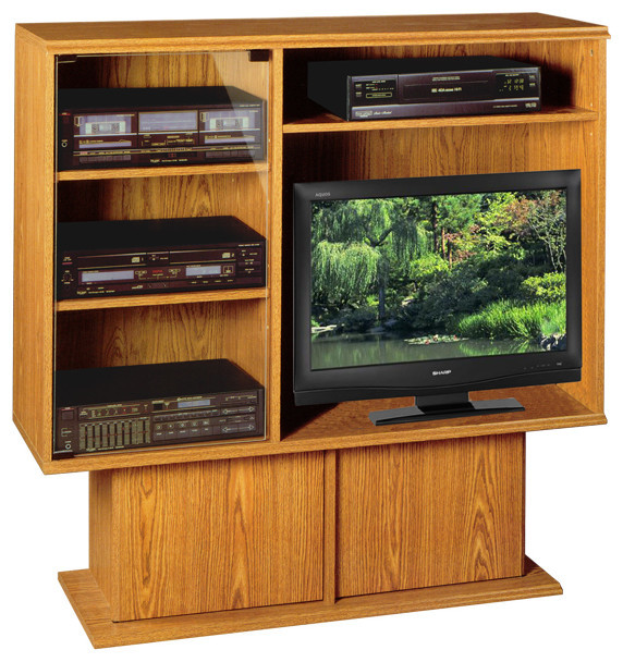 Pedestal Entertainment Center Oak Entertainment Centers And Tv
