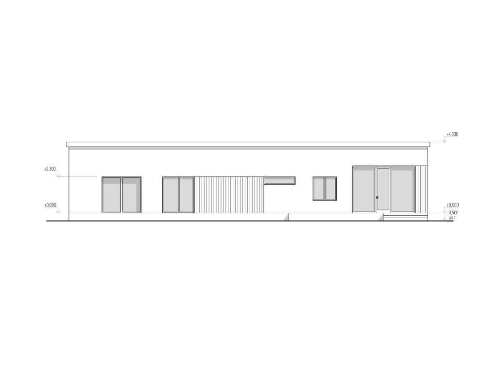 Индивидуальный одноэтажный жилой дом