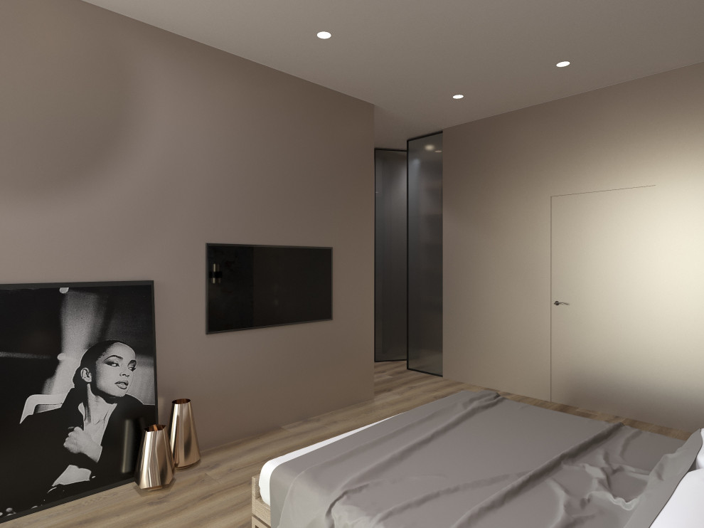 Двухкомнатная квартира в современном стиле с преобладанием древесных акцентов