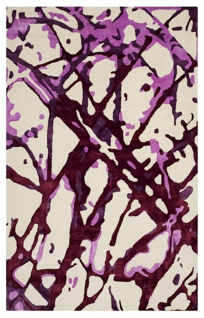 Isaac Mizrahi Area Rug, Rectangle, Plum Blossom, 8'x10'