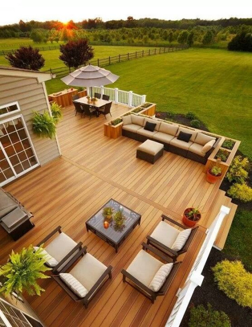 Custom Decks contemporary-terrace