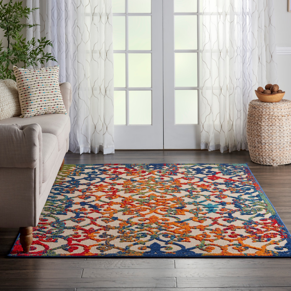 Nourison Aloha EasyCare Indoor/Outdoor Rug Mediterranean Outdoor