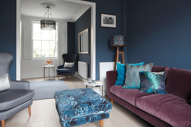 Islington House refurbishment contemporary-living-room