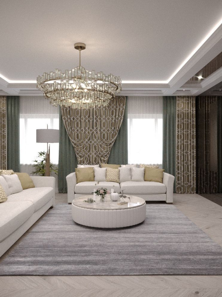 Гостиная, арт деко, современная классика