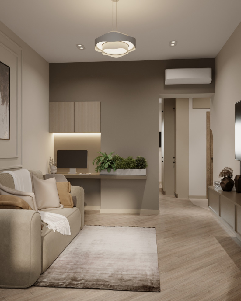 Современный дизайн-проект в пастельных тонах