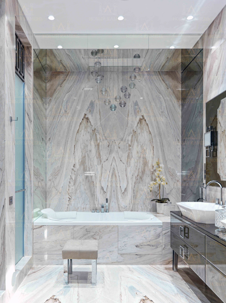 Мрамор в ванной комнате