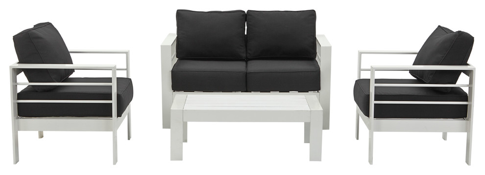 Safavieh Nason 4-Piece Outdoor Living Set - Contemporary ... Safavieh Nason 4-Piece Outdoor Living Set - Contemporary ... on Safavieh Raldin id=54624