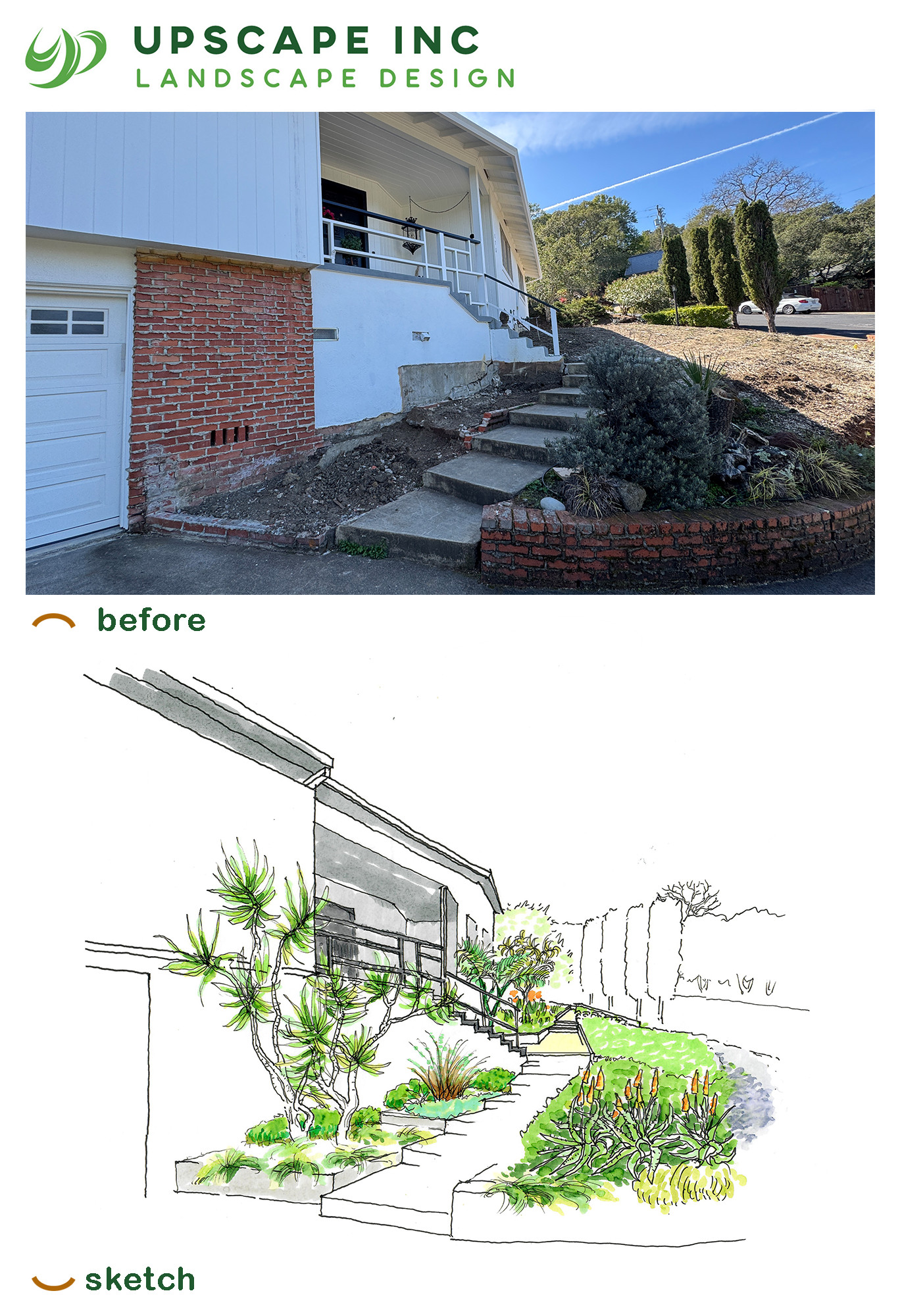 A New Landscape Path in San Anselmo