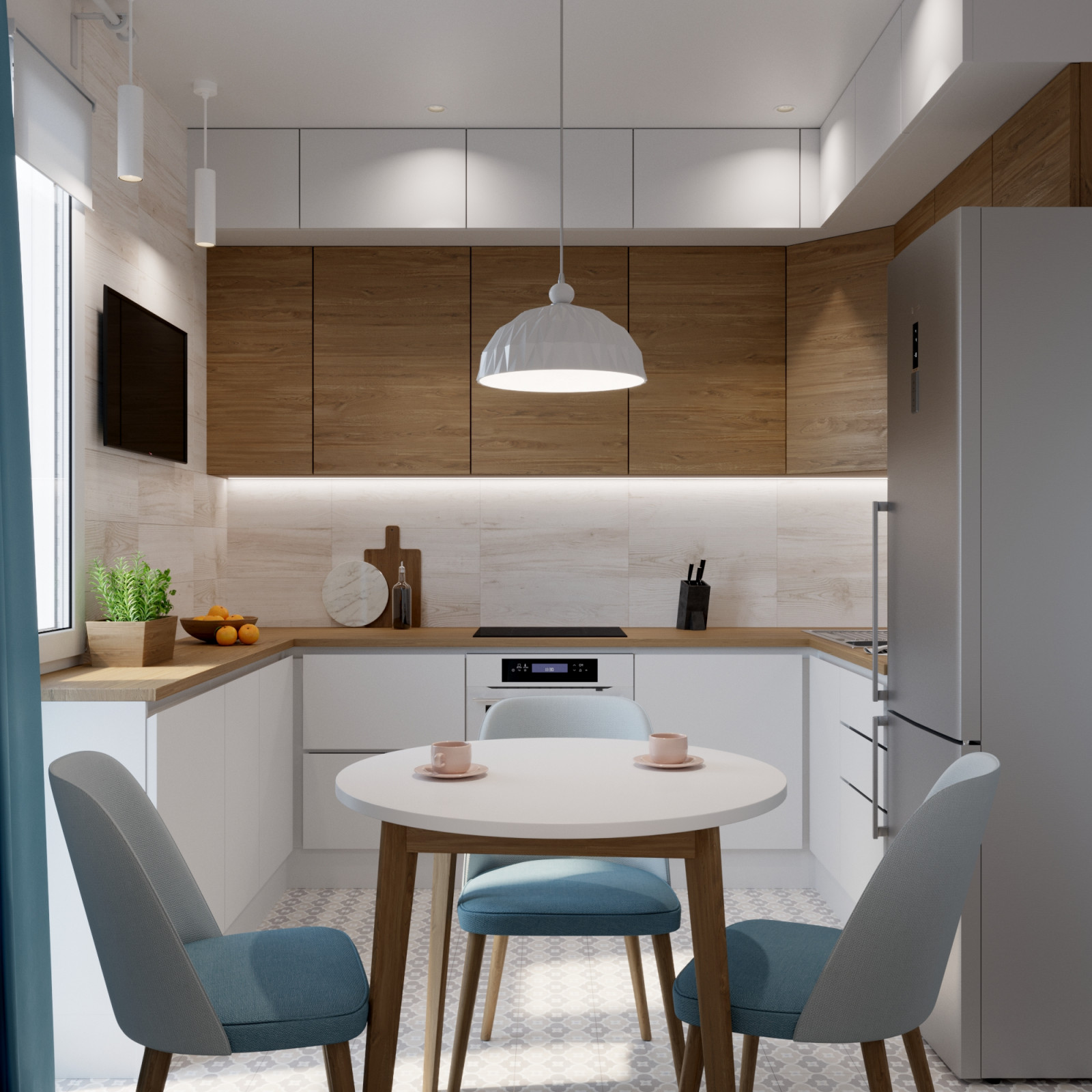 Квартира в Скандинавском стиле для молодой семьи