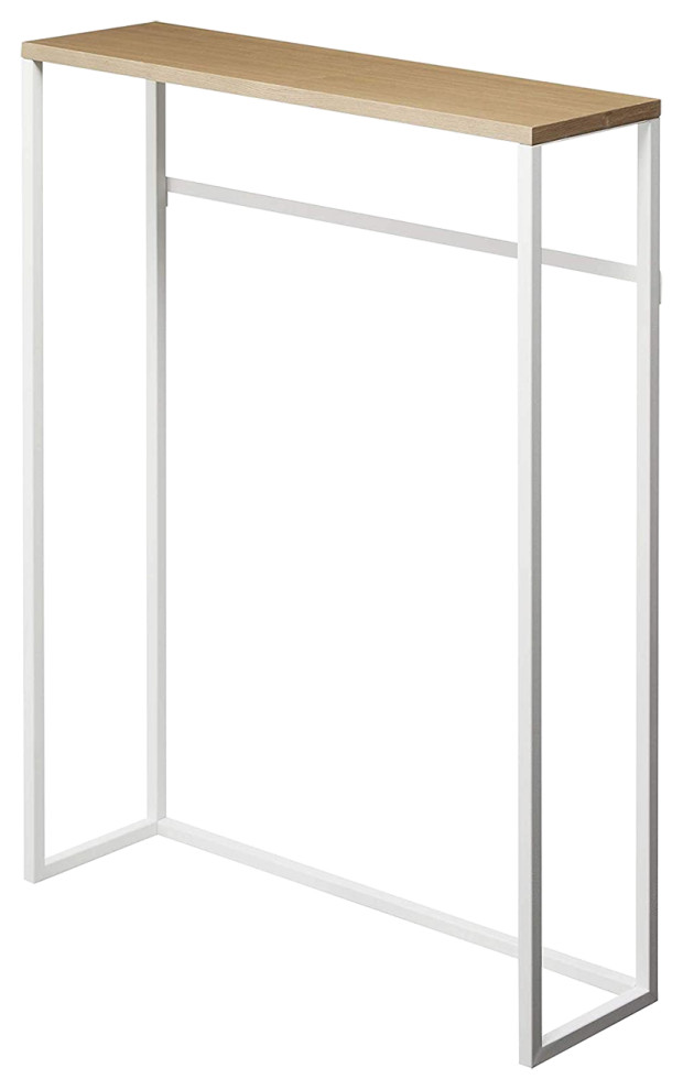 Narrow Entryway Console Table, Steel, Holds 11 lbs Contemporary Console Tables by Yamazaki