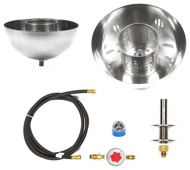 11" Fire Bowl Complete Basic Fire Pit Kit Contemporary Fire Pit