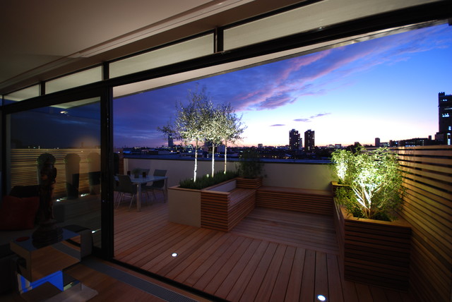 Rooftop in Bermondsey contemporary-deck
