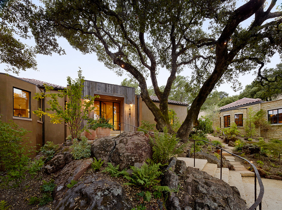 Mediterranean exterior home idea in San Francisco