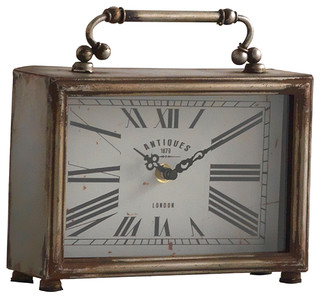 Wooden Carriage Desk Clock