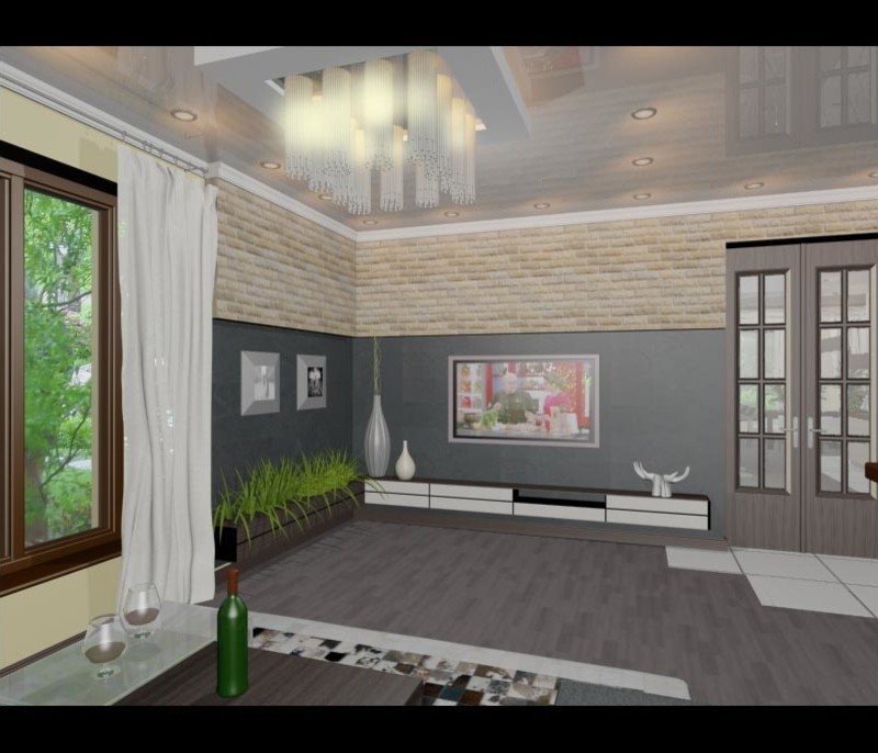 Кухня-столовая-гостиная в частном доме