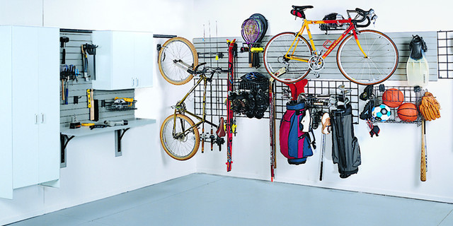 Garage and utility storage racks traditional-car-porch