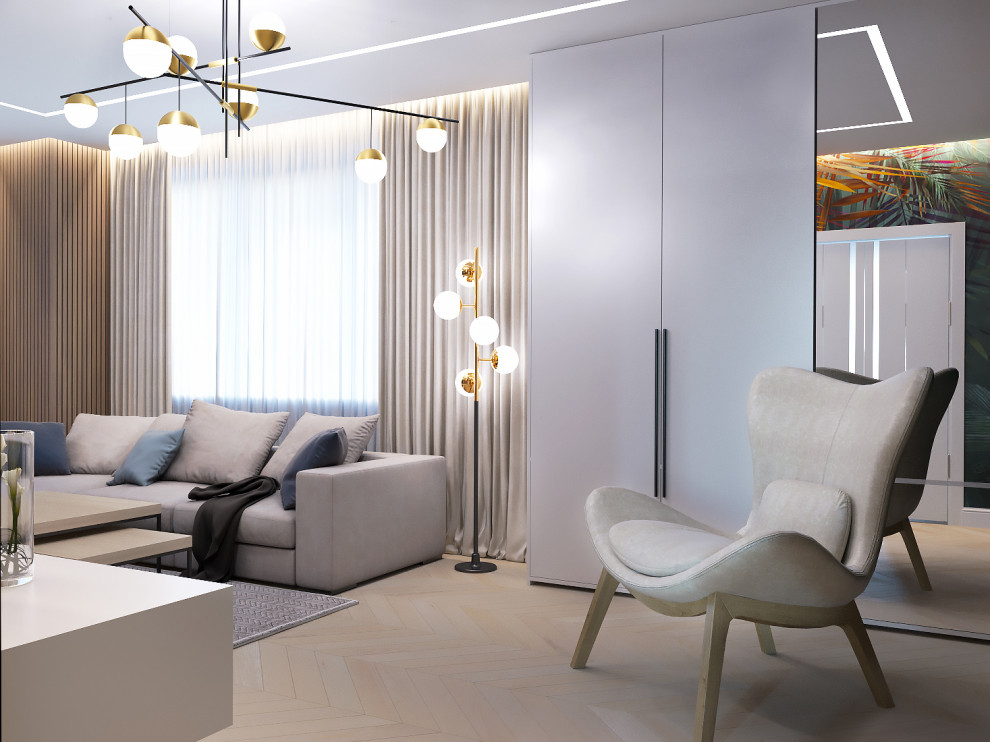 Дизайн проект 2х-комнатной квартиры в современном стиле