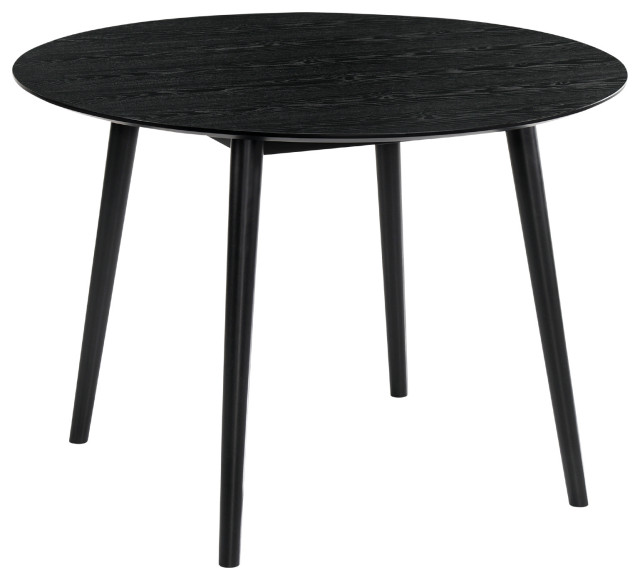 Arcadia Round Dining Table, Black, 42"