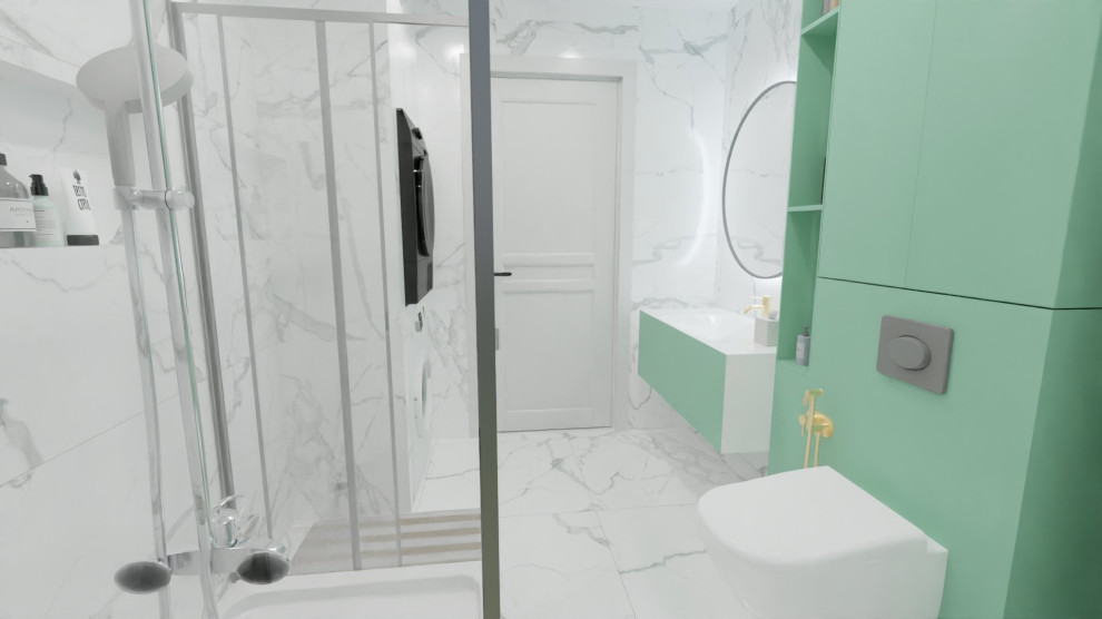 Дизайн решение ванной комнаты