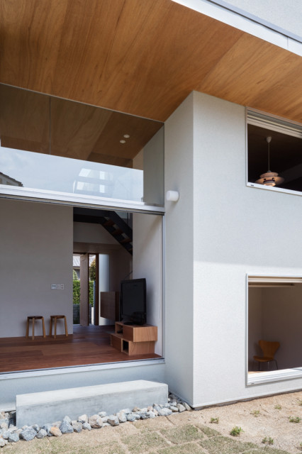 登美ケ丘の住宅 moderno-patio