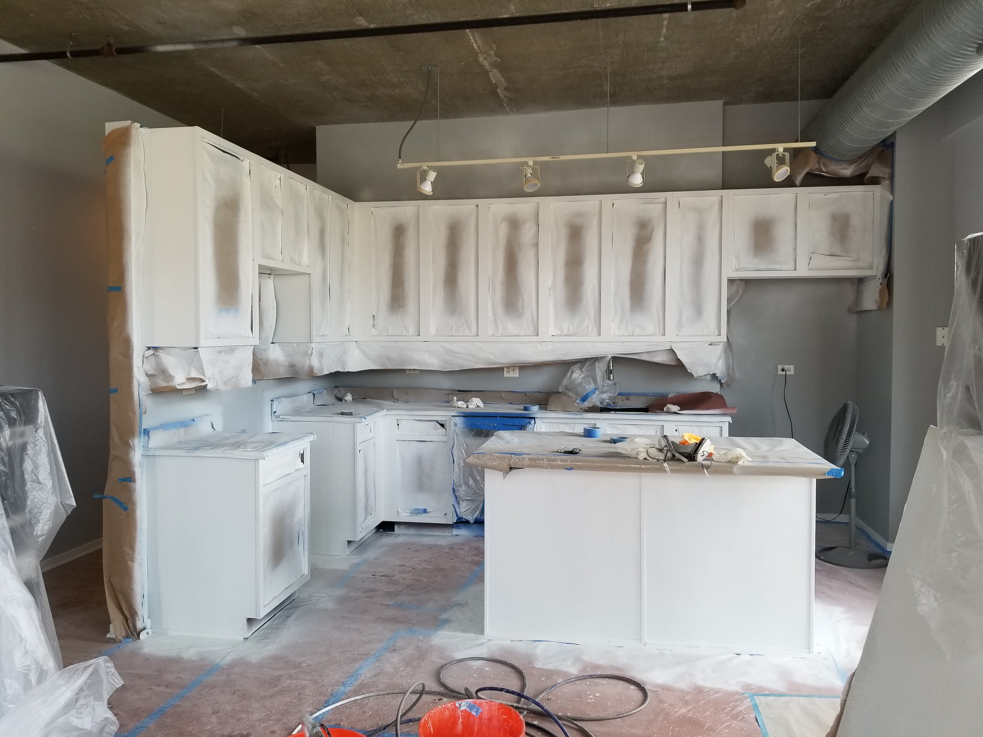 kitchen makeover  and cabinets refinish