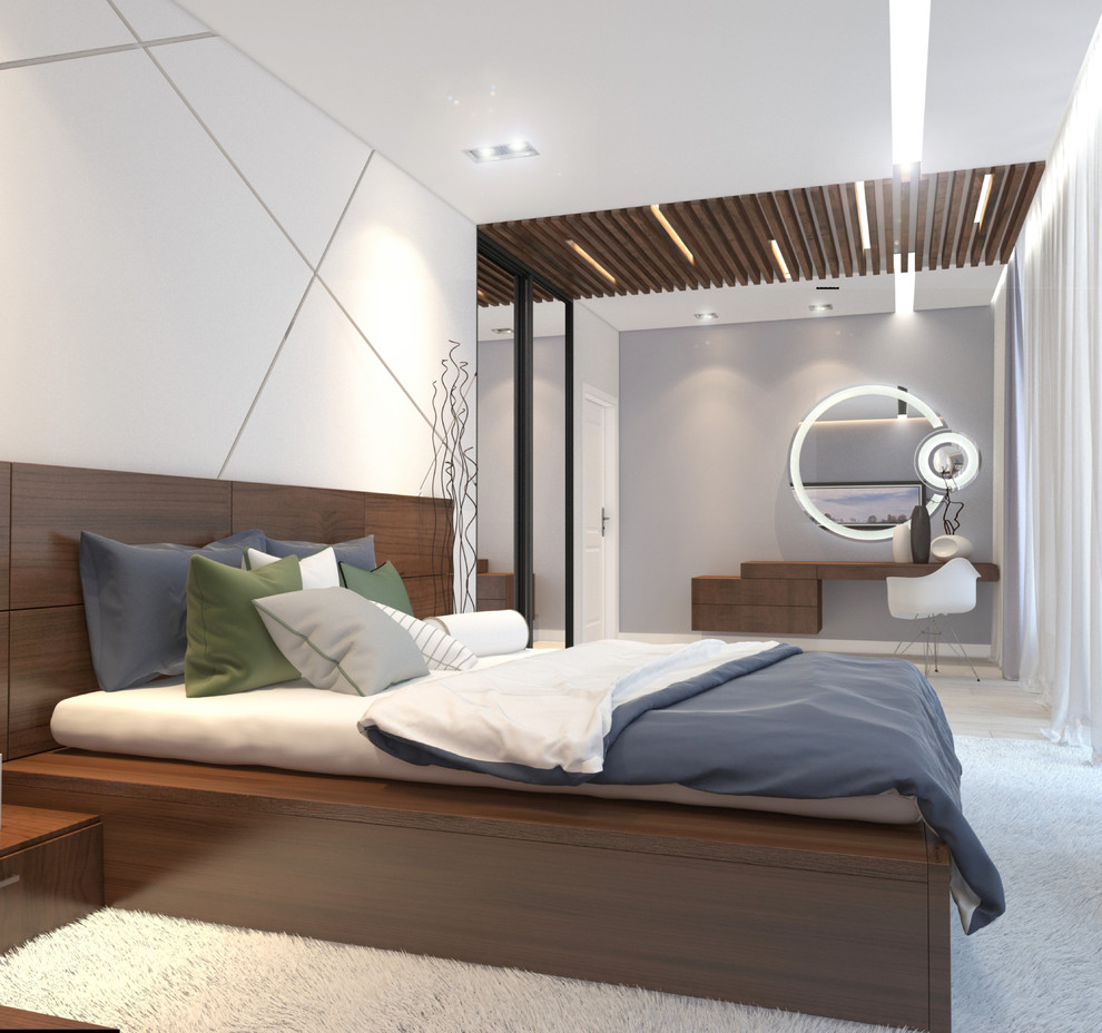 Интерьер двухэтажного загородного дома