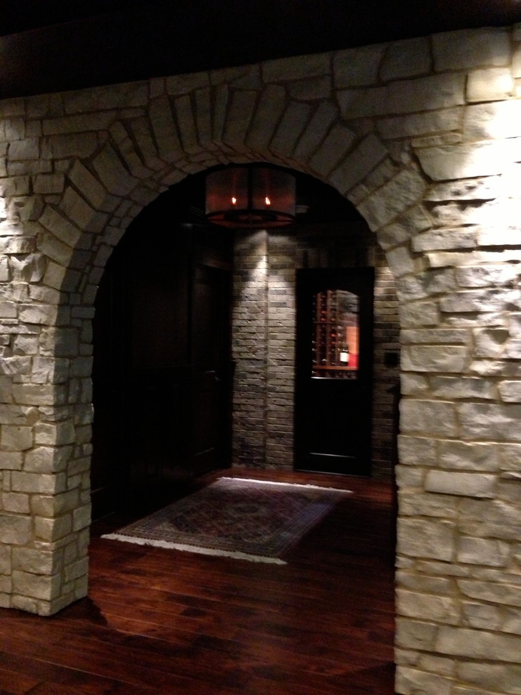 Traditional basement in Chicago.