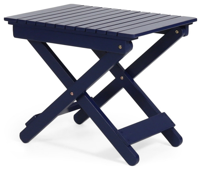 Simeon Outdoor Folding Side Table Contemporary Outdoor Side Tables