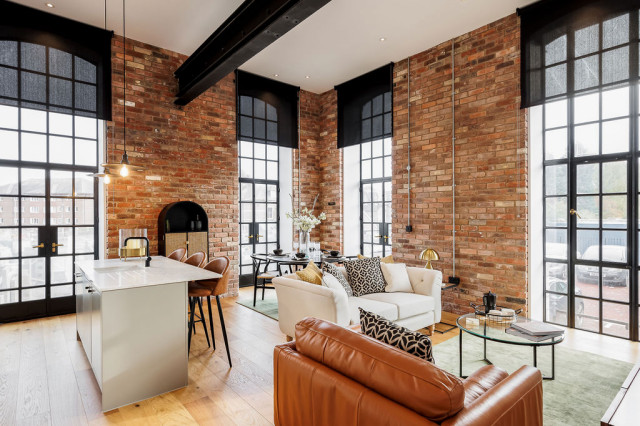 The Brewery industrial-living-room