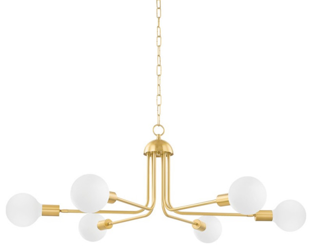 Mitzi Blakely Six Light Chandelier - Contemporary - Chandeliers - by ...