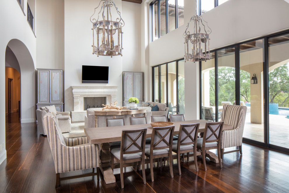 Design ideas for a dining room in Austin.
