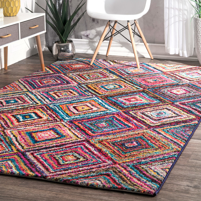 Checkered Squares Rug Contemporary Area Rugs by nuLOOM