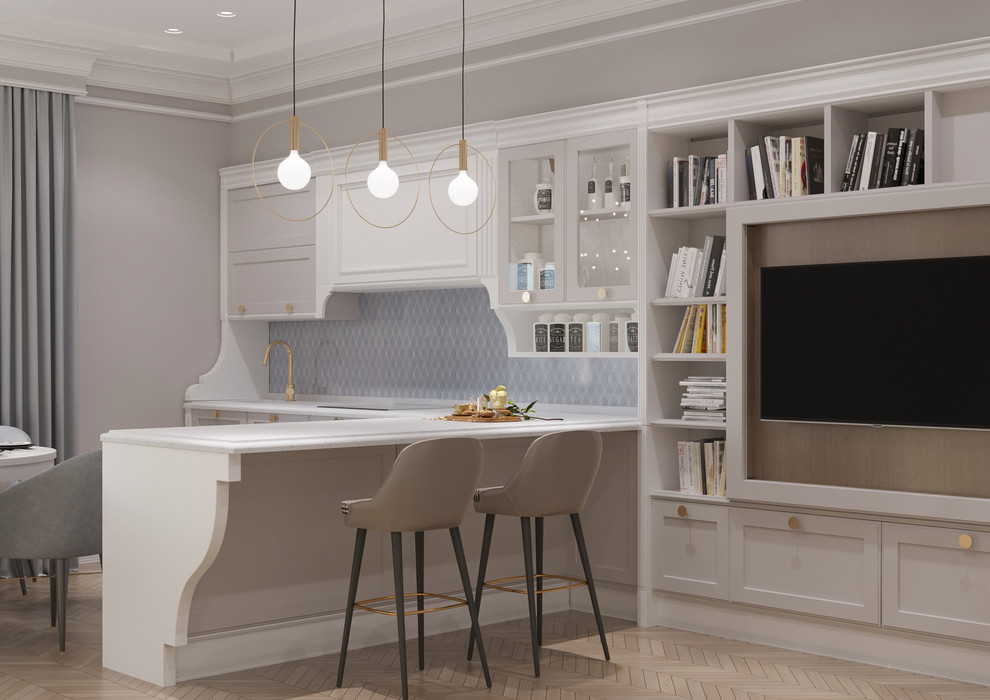 Кухня-гостиная, зона бара