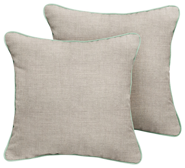 Fielding Sunbrella Outdoor Square Pillow Contemporary Outdoor