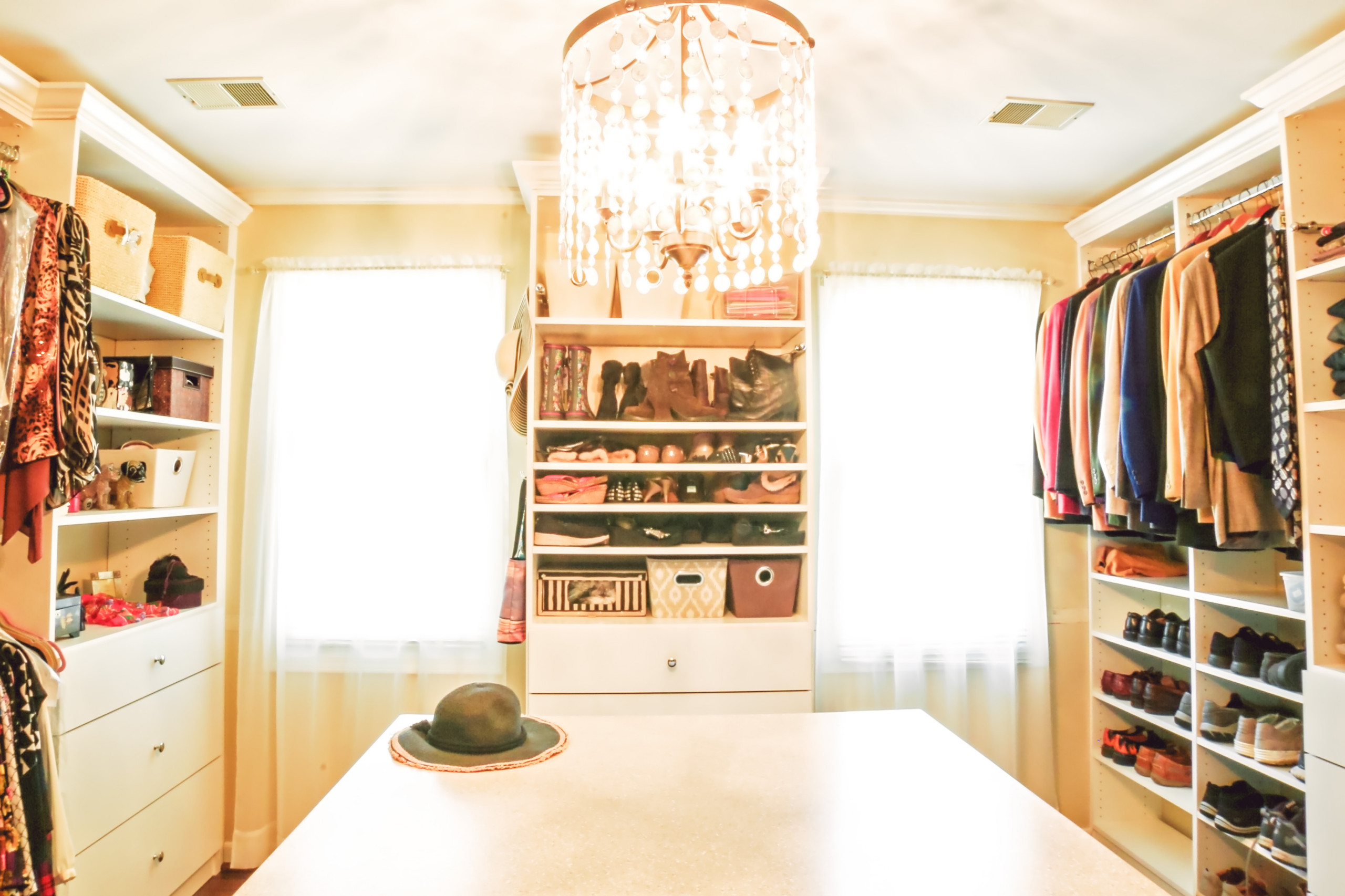 Bedroom turned closet