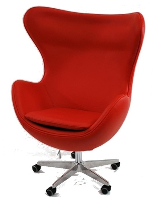 Inner Office Chair, Red Leather
